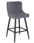 Bellini - Grey Fabric Counter Height Bar Stool