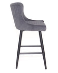 Bellini - Grey Fabric Counter Height Bar Stool