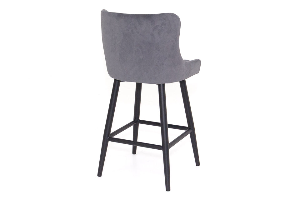 Bellini - Grey Fabric Counter Height Bar Stool