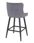 Bellini - Grey Fabric Counter Height Bar Stool