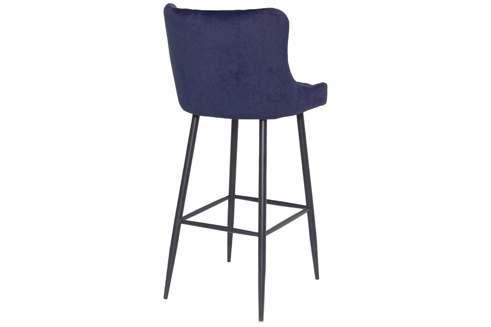 Bellini - Blue Fabric Bar Stool