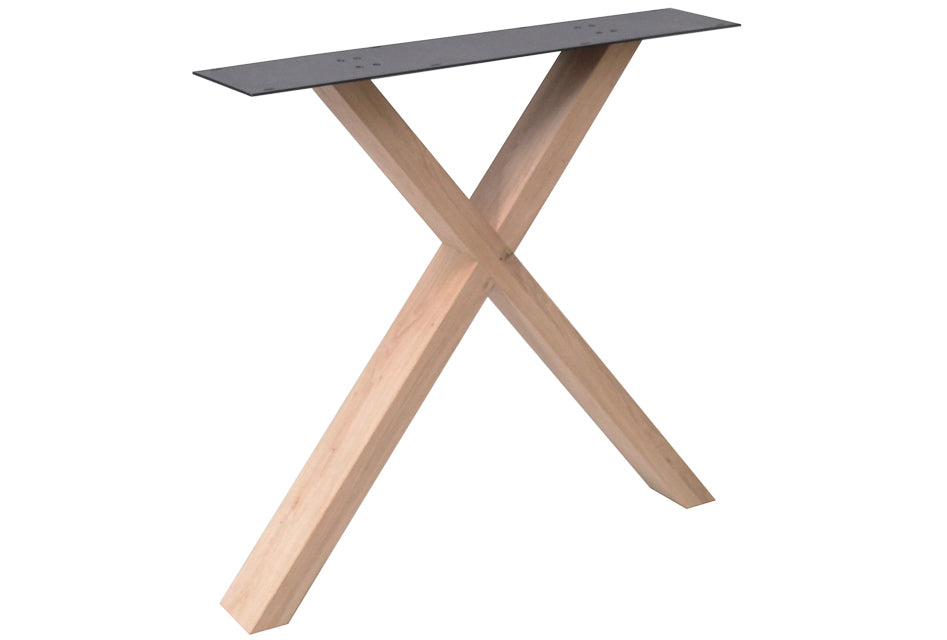 Bespoke Oak Tables - X Wooden Base
