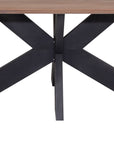 Bespoke Oak Tables - Grey Metal Metal  Base