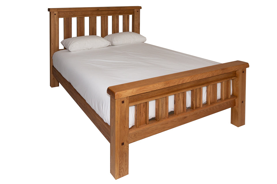 Bewley - Oak 4Ft6In Double Bed Frame