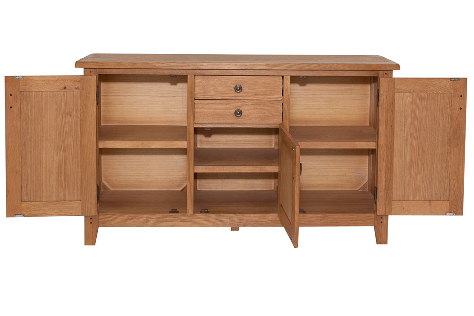 Bray - Oak 3 Door Sideboard With 2 Drawers