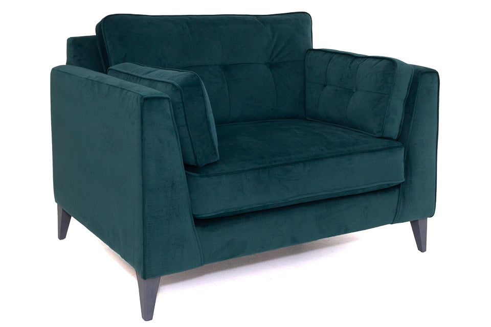  Bellingham velvet green Snuggler Armchair 