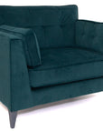 Bellingham velvet green Snuggler Armchair 