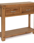Bewley Oak Console Table with 2 drawers