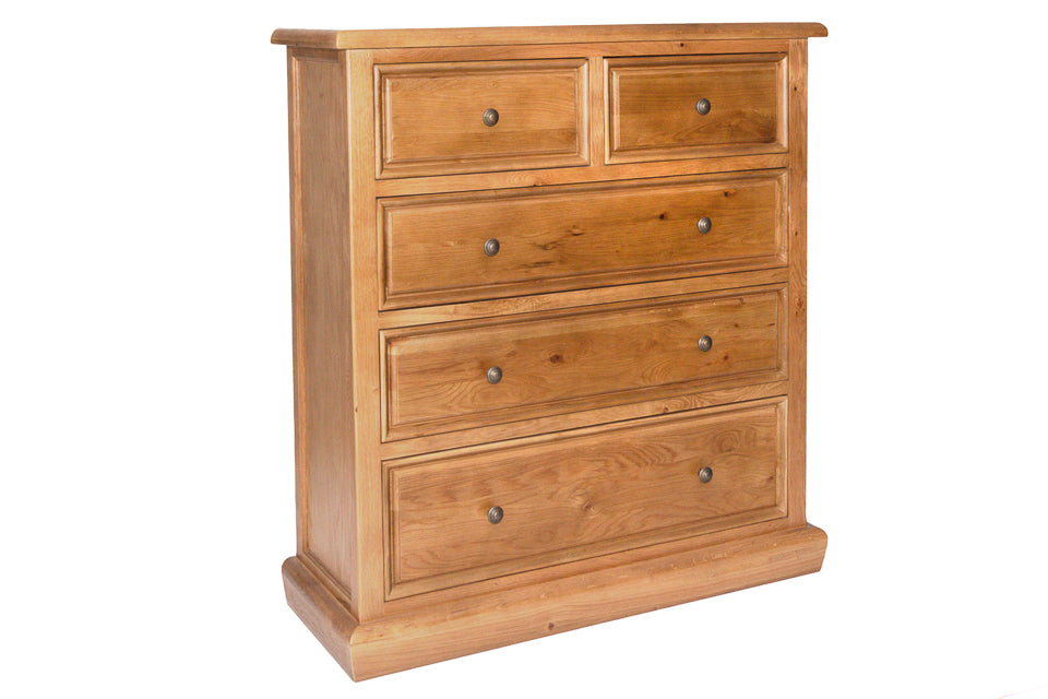 Cabrini - Oak 5 Drawer Drawer Tall Chest