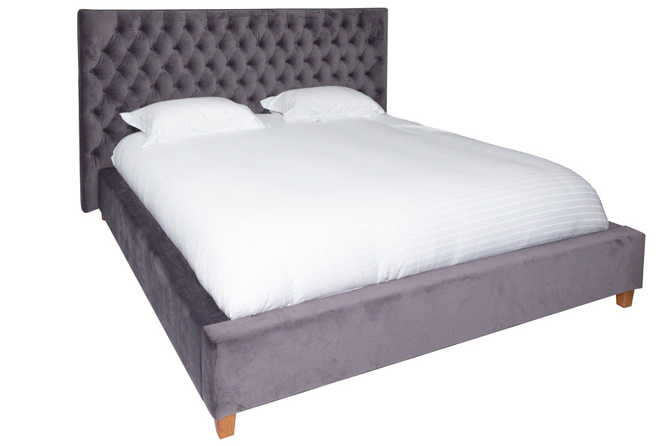 Camelot - Grey Fabric 5Ft King Bed Frame