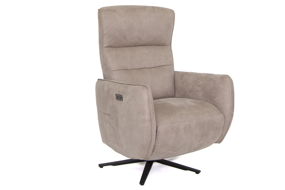 Capri - Fabric Battery Operated Tv Recliner Chair With Swival Operation