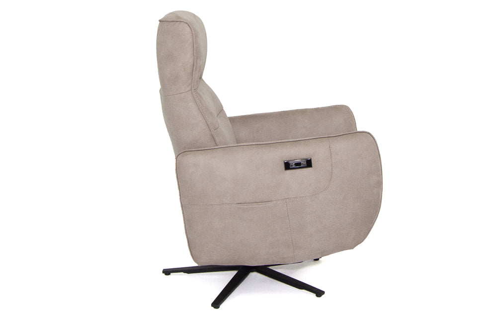 Capri - Fabric Battery Operated Tv Recliner Chair With Swival Operation