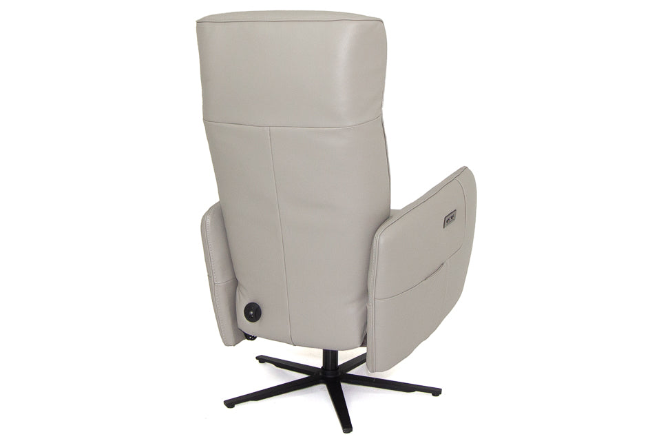 Capri - Leather Battery Operated Tv Recliner Chair With Swival Operation