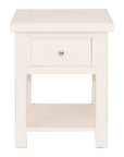 Carolina - Cream 1 Drawer Bedside Locker With Shelf