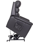 Comfi Sit - Grey Leather Power Recliner Chair