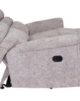 Comfi Sit - Grey Fabric 2 Seater Recliner Sofa
