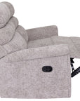 Comfi Sit - Grey Fabric 2 Seater Recliner Sofa