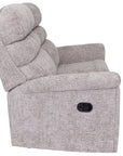 Comfi Sit - Grey Fabric 2 Seater Recliner Sofa