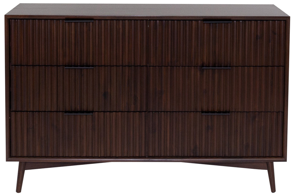 Dalkey - Walnut 6 Drawer Chest Of Drawers