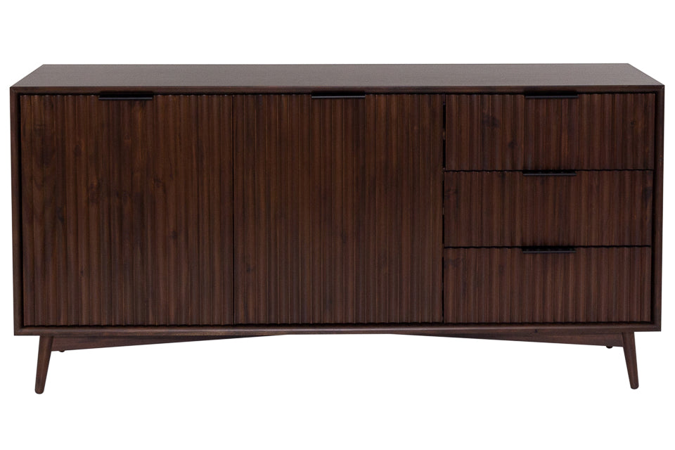 Dalkey - Walnut 2 Door Sideboard With 3 Drawers