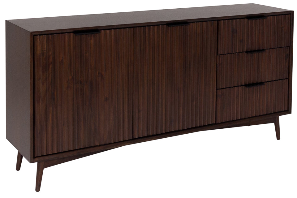 Dalkey - Walnut 2 Door Sideboard With 3 Drawers