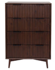 Dalkey - Walnut 4 Drawer Chest Of Drawers