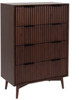 Dalkey - Walnut 4 Drawer Chest Of Drawers