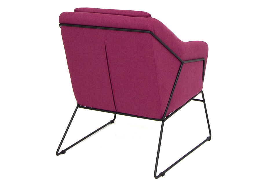 Dara - Purple Fabric Accent Armchair