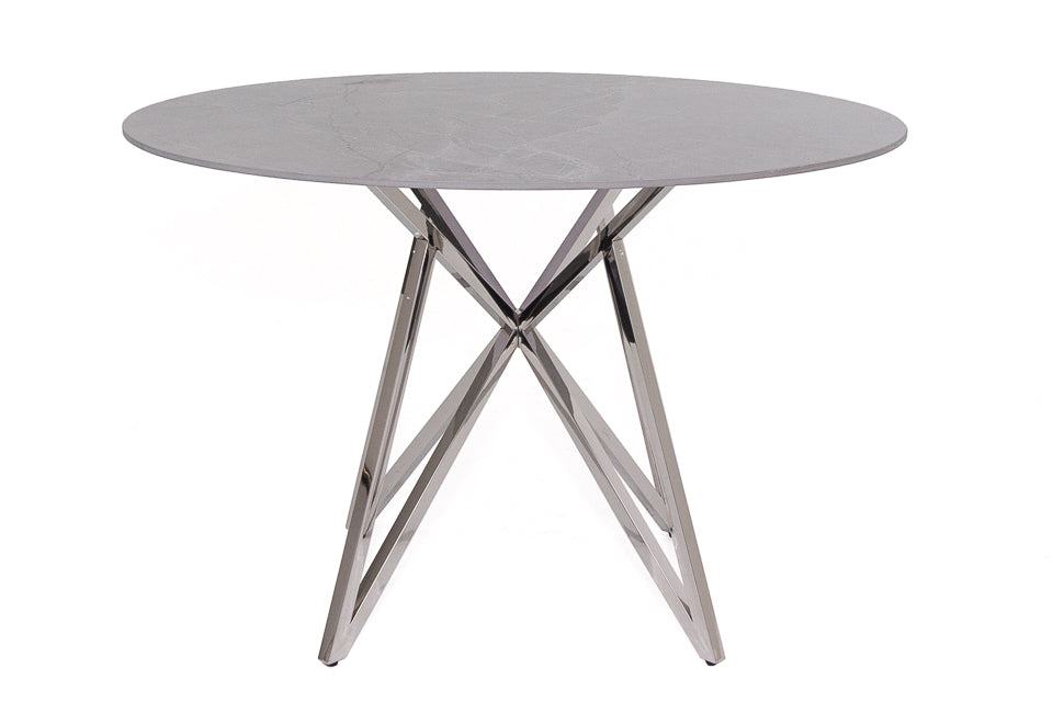Downey - Grey Pura Stone 120Cm Round Dining Table