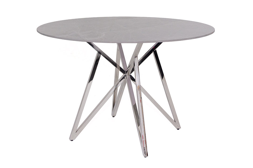 Downey - Grey Pura Stone 120Cm Round Dining Table