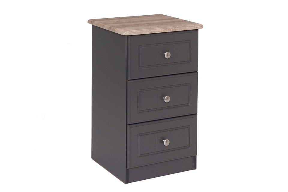 Eden - 3 Drawer Bedside Locker