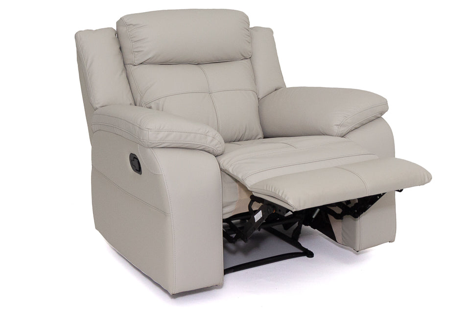 Elon - Cream Leather Recliner Chairs
