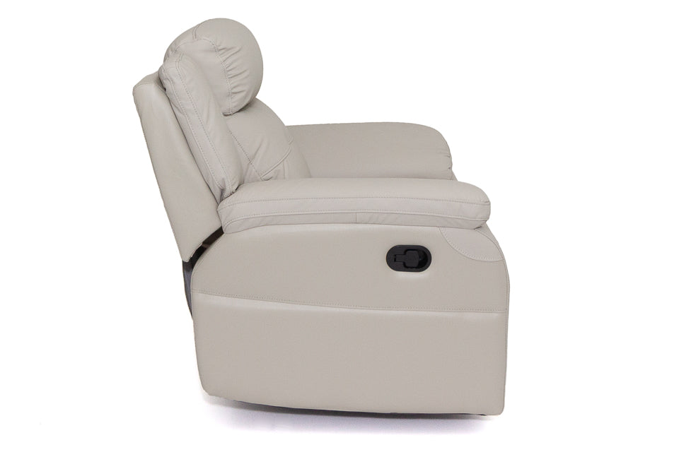 Cream leather 2025 electric recliner chair