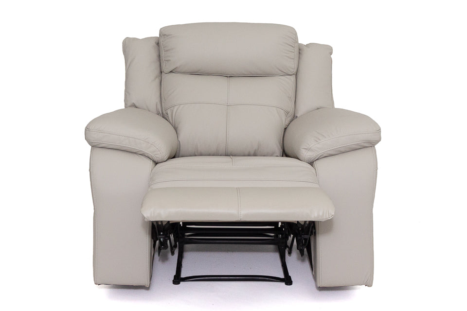 Elon - Cream Leather Recliner Chairs