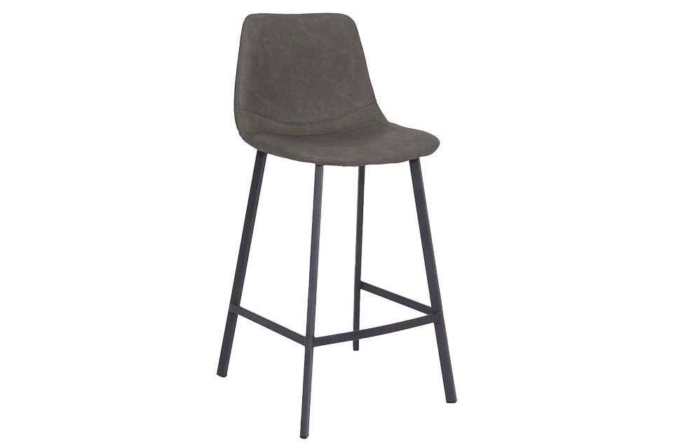 Faro - Green Faux Leather Counter Height Bar Stool