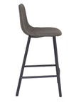 Faro - Green Faux Leather Counter Height Bar Stool