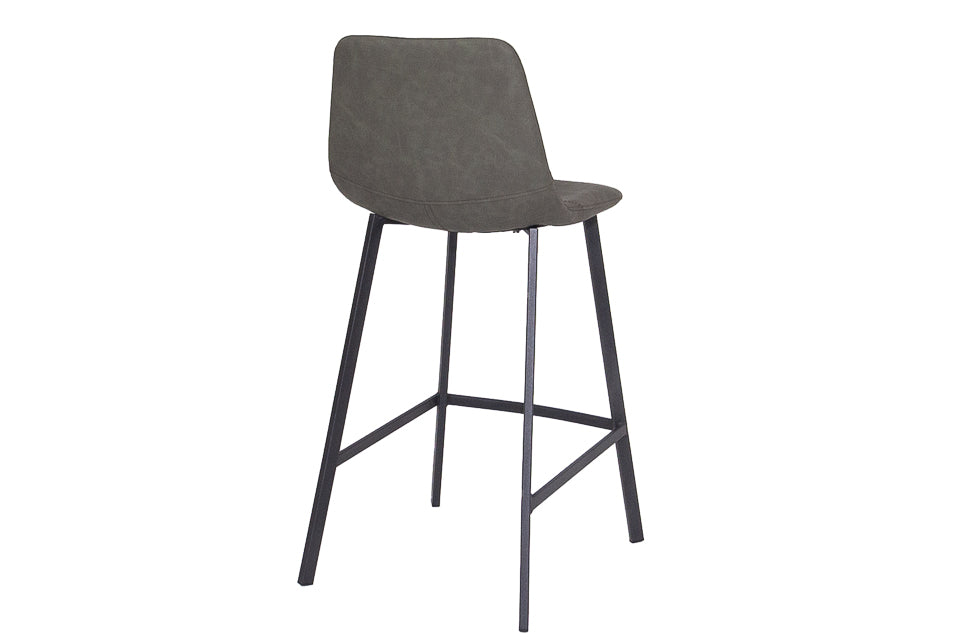 Faro - Green Faux Leather Counter Height Bar Stool