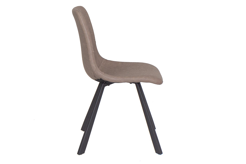 Faro - Cream Faux Leather Dining Chair