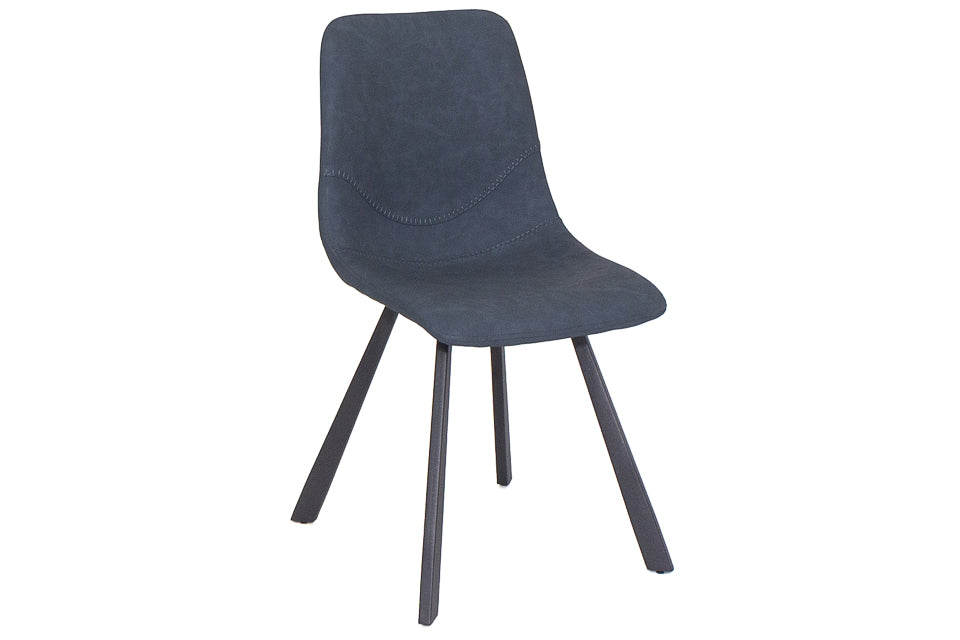 Faro - Blue Faux Leather Dining Chair