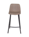 Faro - Cream Faux Leather Counter Height Bar Stool