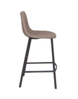 Faro - Cream Faux Leather Counter Height Bar Stool