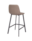 Faro - Cream Faux Leather Counter Height Bar Stool