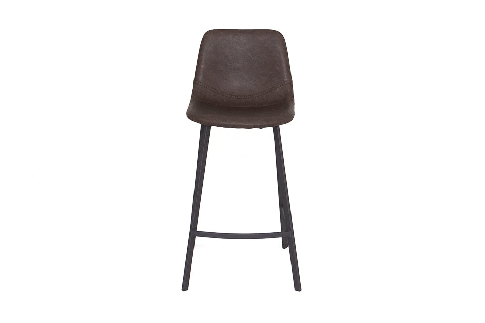Faro - Taupe Faux Leather Counter Height Bar Stool