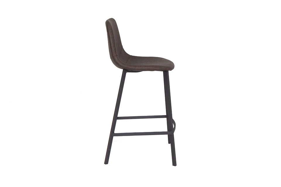 Faro - Taupe Faux Leather Counter Height Bar Stool