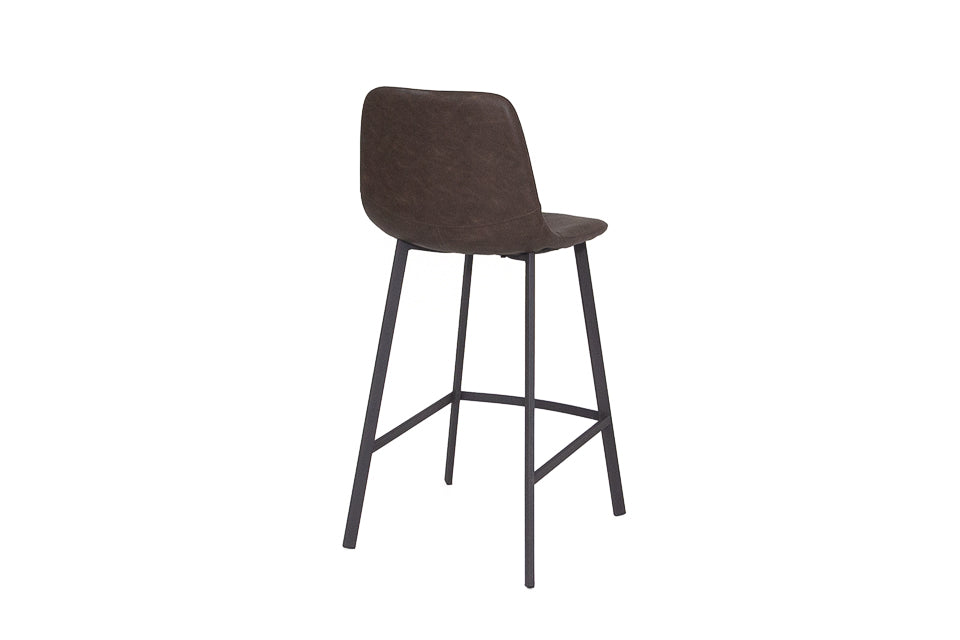 Faro - Taupe Faux Leather Counter Height Bar Stool