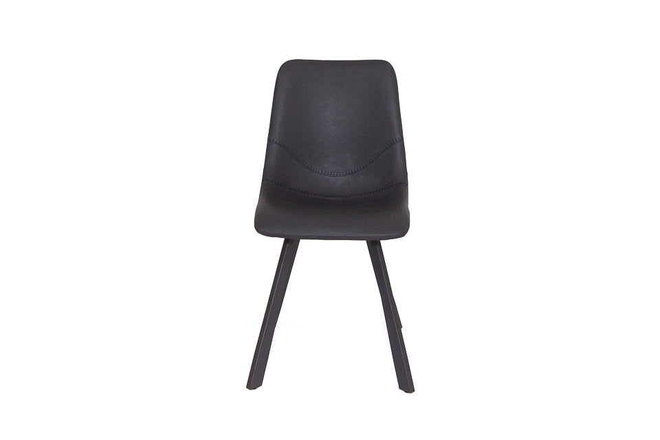Faro - Black Faux Leather Dining Chair