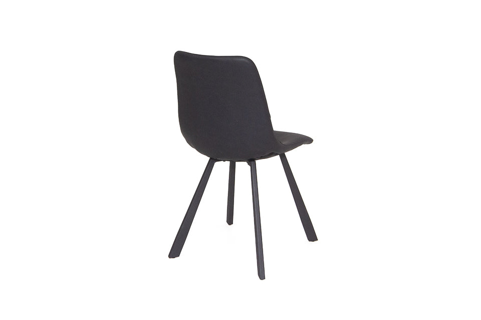 Faro - Black Faux Leather Dining Chair