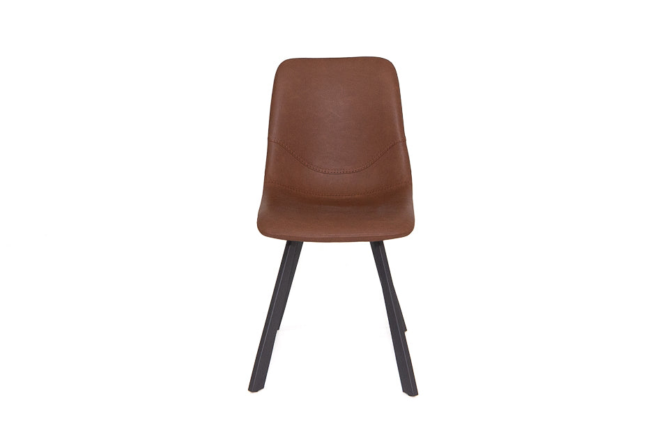 Faro - Brown Faux Leather Dining Chair