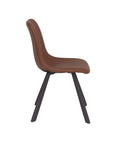 Faro - Brown Faux Leather Dining Chair