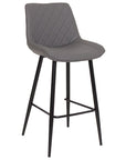 Finley - Grey Faux Leather Bar Stool